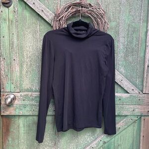 J. Crew Black Crewneck Top - Solid Knit Women's Medium